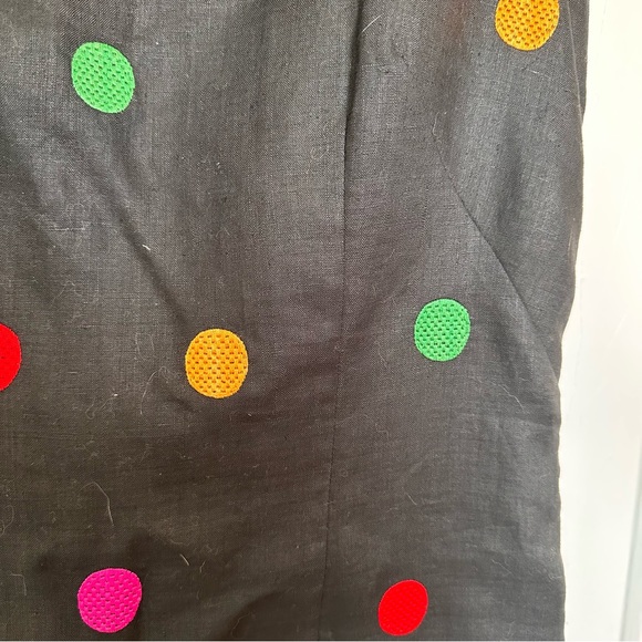 Vintage Paul Alexander Linen Polka Dot Dress - Picture 13 of 16